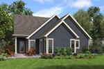 Craftsman House Plan Rear Photo 01 - 011D-0673 | House Plans and More