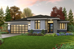 Contemporary House Plan Front of Home - 011D-0679 - Shop House Plans and More