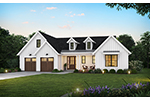 Ranch House Plan Front of House 011D-0704