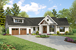 Arts & Crafts House Plan Front of House 011D-0712