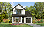 Modern House Plan Front of House 011D-0715