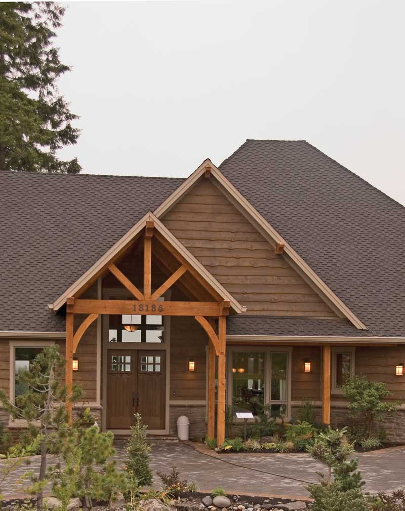 Mountain House Plan Front Photo 04 - Cliffwood Trail Lodge Home 011S-0001 - Search House Plans and More