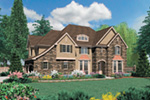 Country French House Plan Front Image - Castlton European Grandeur Home 011S-0002 - Search House Plans and More