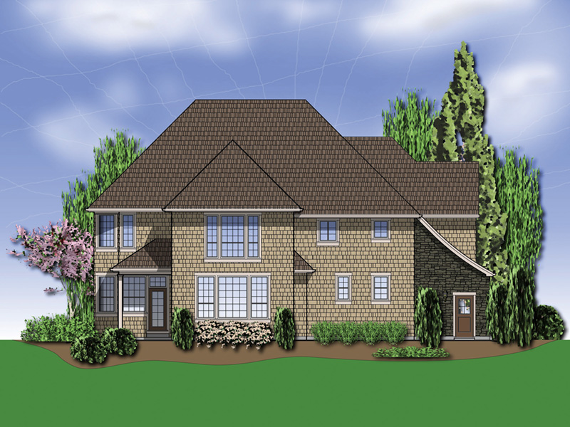 Country French House Plan Color Image of House - Castlton European Grandeur Home 011S-0002 - Search House Plans and More