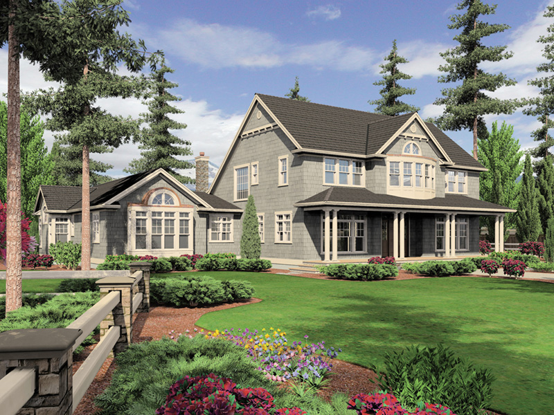 Luxury House Plan Front Image - Catherine Manor Cape Cod Home 011S-0005 | House Plans and More