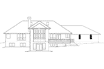 Ranch House Plan Rear Elevation - Otwell Trail Luxury Home 011S-0007 - Shop House Plans and More