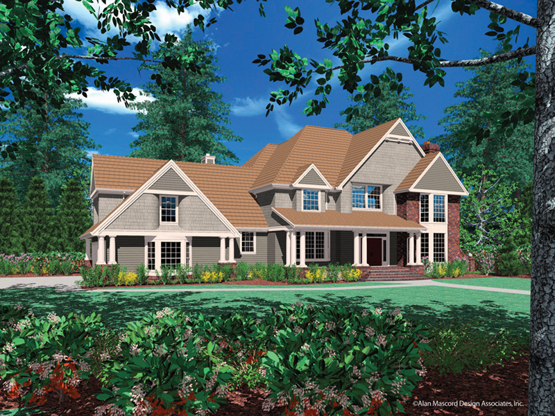 Luxury House Plan Front Image - Sutter Place Craftsman Home 011S-0026 - Shop House Plans and More