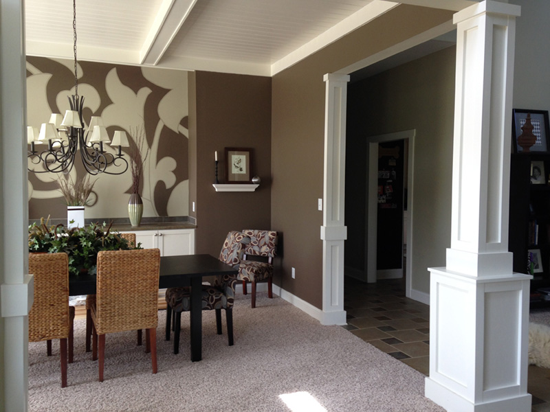 Shingle House Plan Dining Room Photo 01 - Stewart Point Luxury Home 011S-0032 - Shop House Plans and More