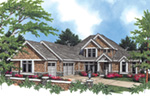Shingle House Plan Front Image - Stewart Point Luxury Home 011S-0032 - Shop House Plans and More