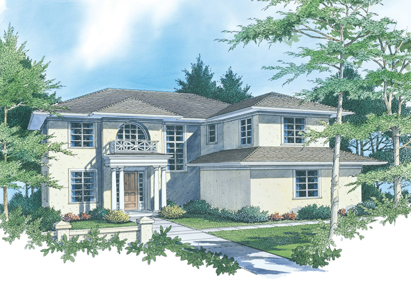 Luxury House Plan Front Image - Vreeland Luxury Home 011S-0035 - Shop House Plans and More