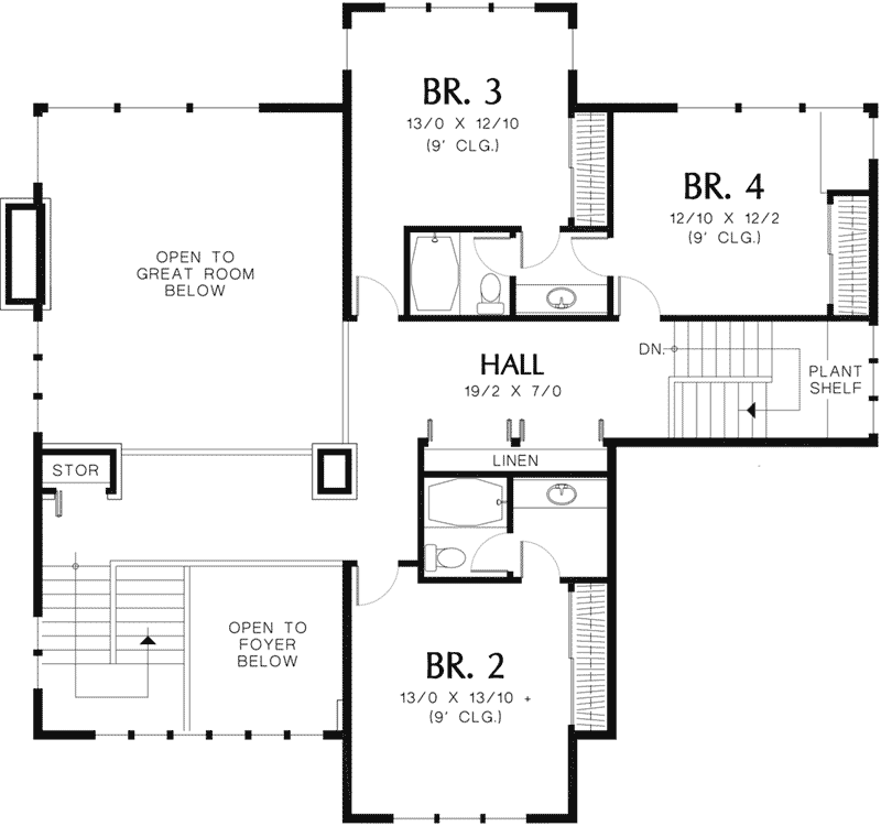 Luxury House Plan Second Floor - Sidney Manor Luxury Home 011S-0040 - Shop House Plans and More