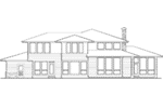 Luxury House Plan Rear Elevation - Sidney Manor Luxury Home 011S-0040 - Shop House Plans and More