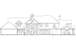 European House Plan Rear Elevation - 011S-0059 - Shop House Plans and More