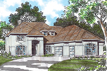 Sunbelt House Plan Front of House 011S-0060