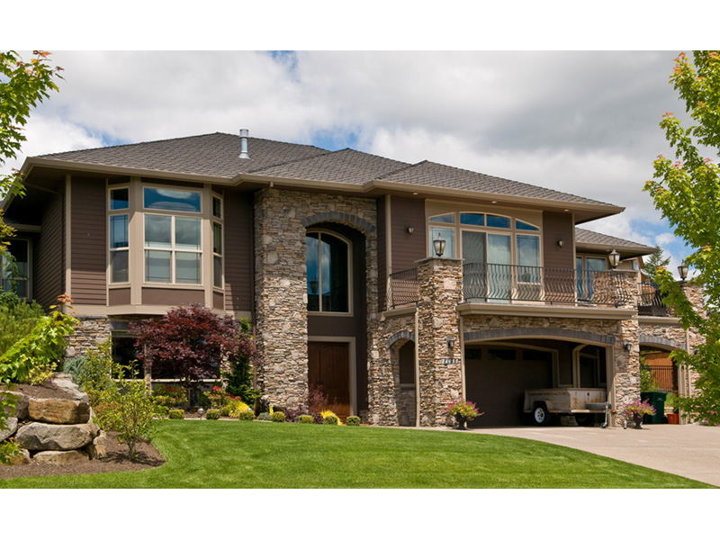 Prairie House Plan Front Photo 07 - 011S-0067 - Shop House Plans and More