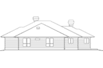 Prairie House Plan Rear Elevation - 011S-0067 - Shop House Plans and More