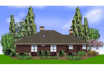Prairie House Plan Rear Photo 01 - 011S-0067 - Shop House Plans and More