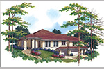 Contemporary House Plan Front Image - 011S-0068 - Shop House Plans and More