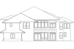 Contemporary House Plan Rear Elevation - 011S-0068 - Shop House Plans and More