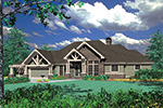 Ranch House Plan Front Image - 011S-0069 - Shop House Plans and More