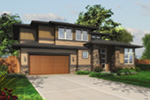 Prairie House Plan Front Image - 011S-0075 - Shop House Plans and More