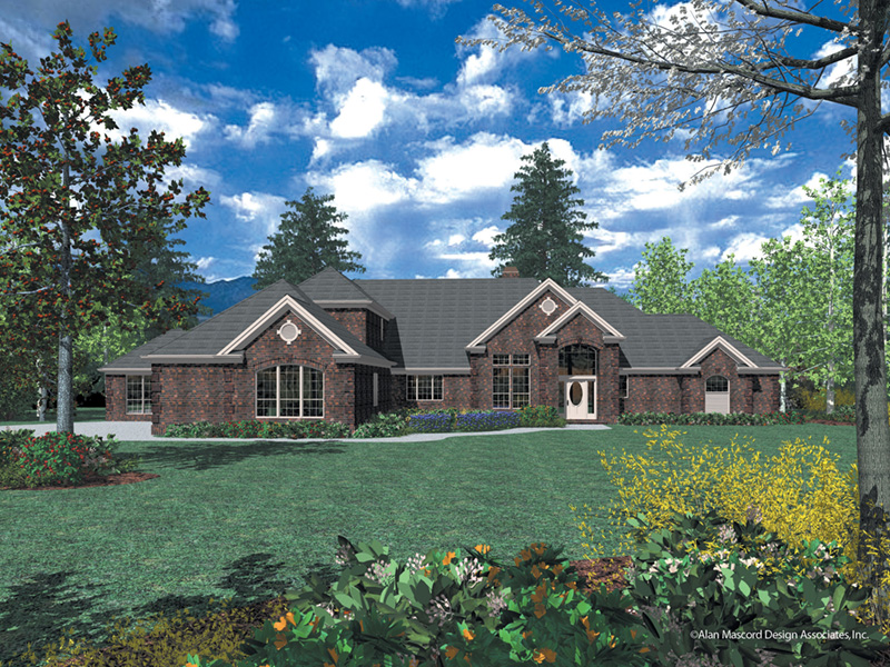 Traditional House Plan Front Image - 011S-0076 - Shop House Plans and More