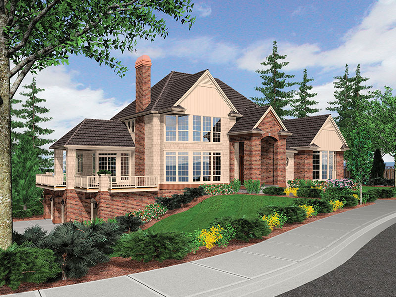 Traditional House Plan Front Image - 011S-0078 - Shop House Plans and More