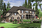 Country French House Plan Front Image - 011S-0079 - Shop House Plans and More