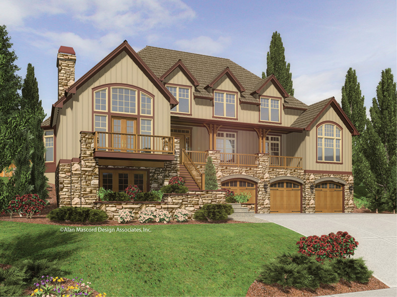 Lake House Plan Front Image - 011S-0083 - Shop House Plans and More