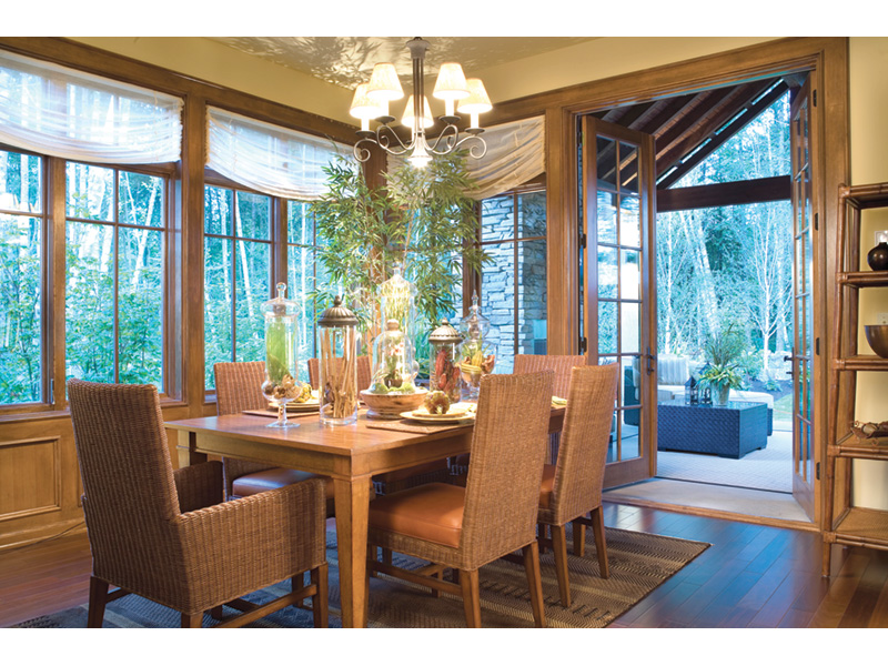 Luxury House Plan Dining Room Photo 02 - Patterson Pier Luxury Craftsman Home 011S-0087 - Shop House Plans and More