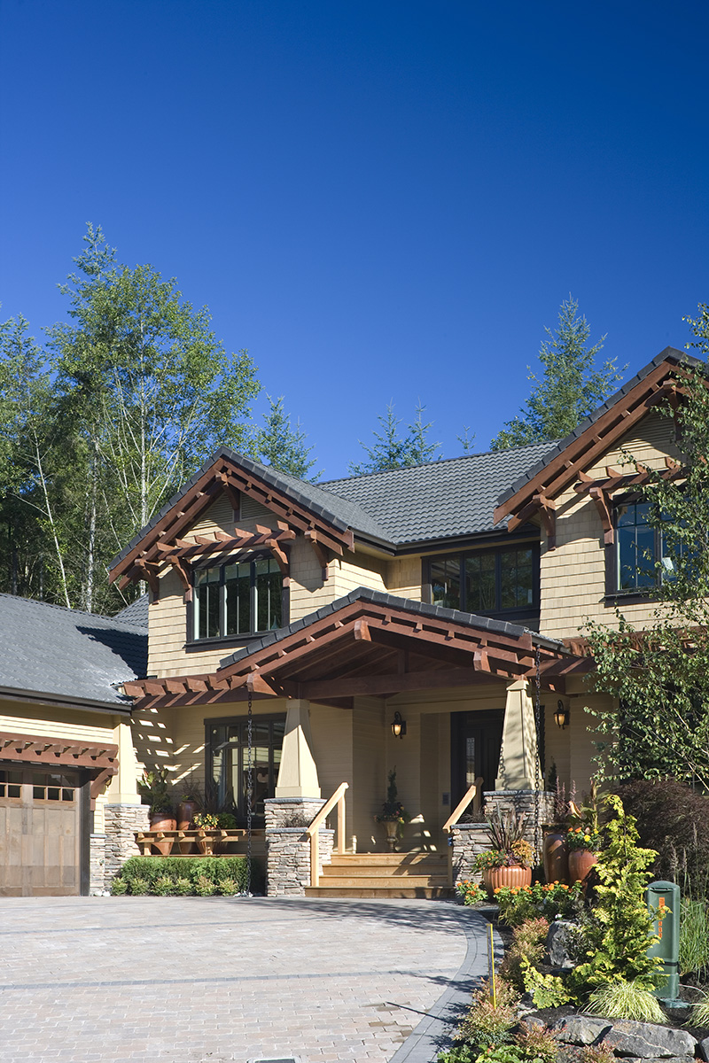 Luxury House Plan Front Photo 03 - Patterson Pier Luxury Craftsman Home 011S-0087 - Shop House Plans and More
