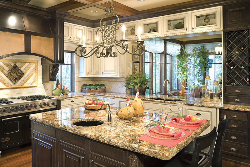 Luxury House Plan Kitchen Photo 04 - Patterson Pier Luxury Craftsman Home 011S-0087 - Shop House Plans and More
