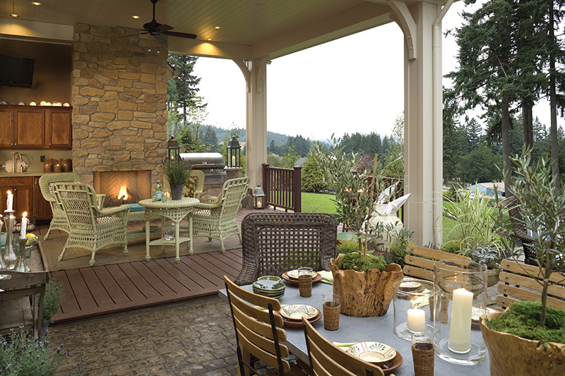 Sunbelt House Plan Outdoor Living Photo 03 - DeMere European Home Home 011S-0088 - Search House Plans and More