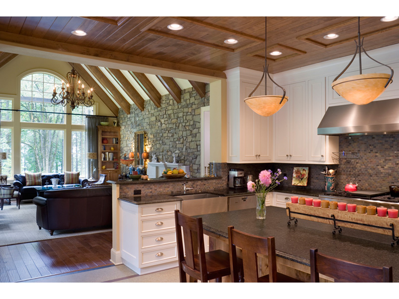 Rustic House Plan Kitchen Photo 01 - Timber Creek Luxury Home 011S-0089 - Shop House Plans and More