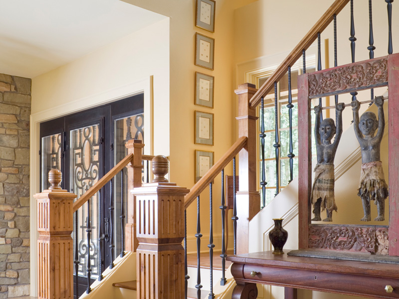 Rustic House Plan Stairs Photo - Timber Creek Luxury Home 011S-0089 - Shop House Plans and More