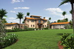 Italian House Plan Front Photo 01 - Perdana Luxury Modern Home 011S-0090 - Shop House Plans and More