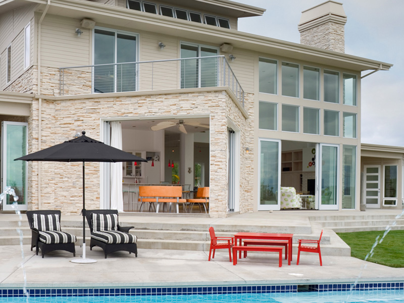 Sunbelt House Plan Pool Photo - Perdana Luxury Modern Home 011S-0090 | House Plans and More