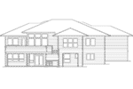 Ranch House Plan Rear Elevation - 011S-0093 - Shop House Plans and More