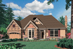 Ranch House Plan Front of House 011S-0095