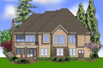 Luxury House Plan Color Image of House - 011S-0095 - Shop House Plans and More