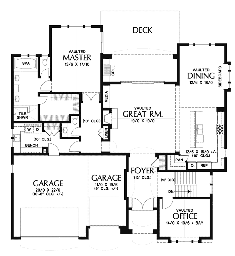 Country House Plan First Floor - Steinhoff Luxury European Home 011S-0106 | House Plans and More