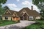 Arts & Crafts House Plan Front of Home - 011S-0113 - Shop House Plans and More