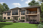 Modern House Plan Rear Photo 01 - Wynhaven Luxury European Home 011S-0114 - Shop House Plans and More