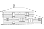 Lake House Plan Rear Elevation - 011S-0125 - Shop House Plans and More