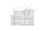 Shingle House Plan Rear Elevation - 011S-0134 - Shop House Plans and More
