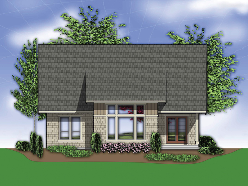 Rustic House Plan Color Image of House - 011S-0140 - Shop House Plans and More