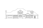 Traditional House Plan Rear Elevation - 011S-0152 - Shop House Plans and More