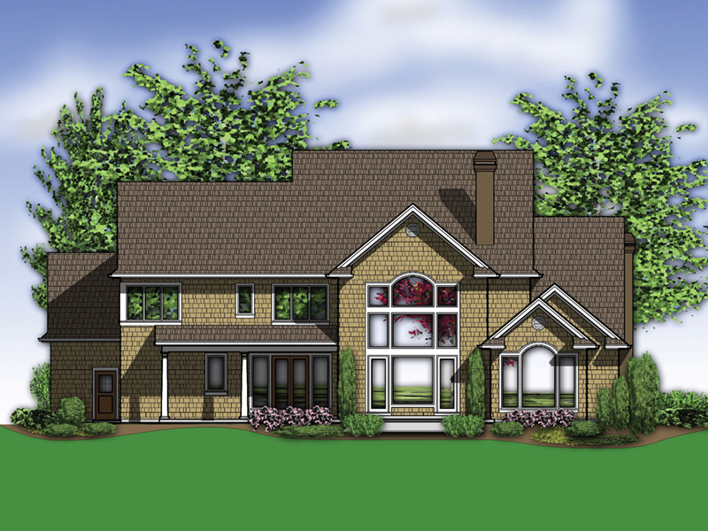Traditional House Plan Color Image of House - Flanagan Place Luxury Home 011S-0158 - Search House Plans and More