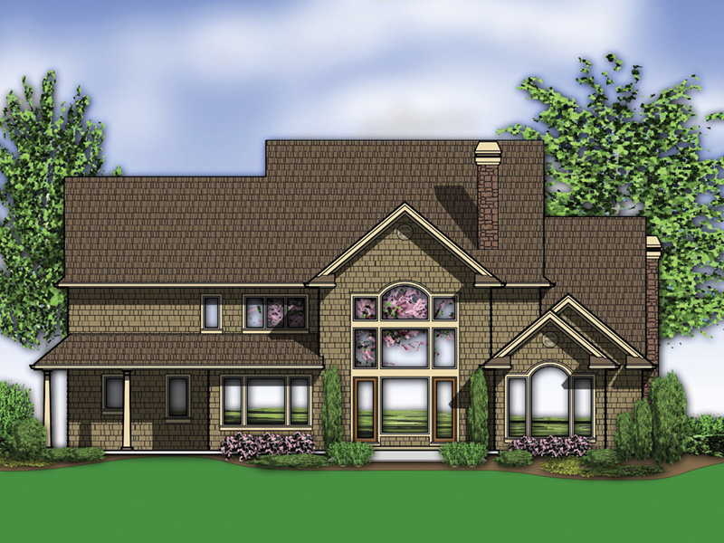 Traditional House Plan Color Image of House -  011S-0159 | House Plans and More