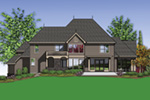 Luxury House Plan Color Image of House - 011S-0163 - Shop House Plans and More